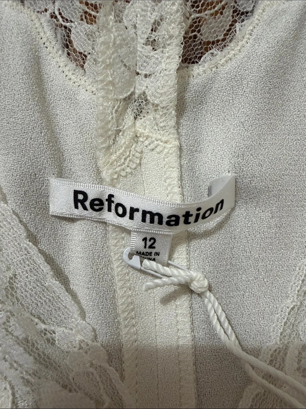 Reformation Cristina Sleeveless Blouse Ivory New - Picture 12 of 15